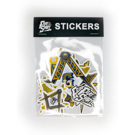 Square and Compass Sticker Pack
